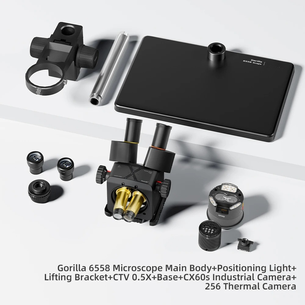 Electronics Repairs - Microscopio Trinocular Qianli 6558 Gorilla, Zoom