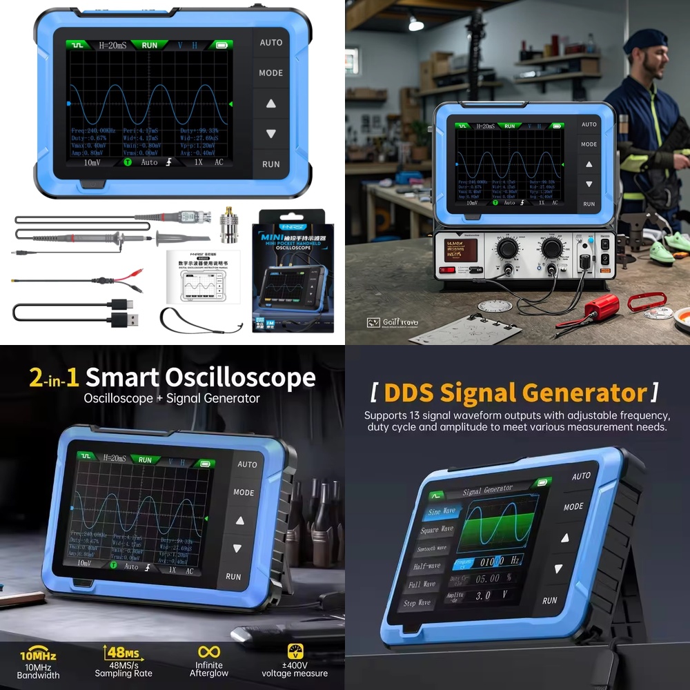 Electronics Repairs - Osciloscopio Digital Portátil 2 en 1