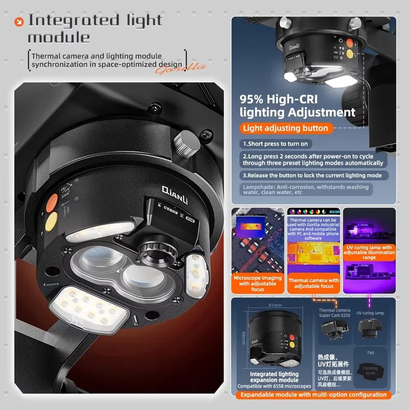 Microscopio Trinocular Qianli  - Electronics Repairs reseña y precio